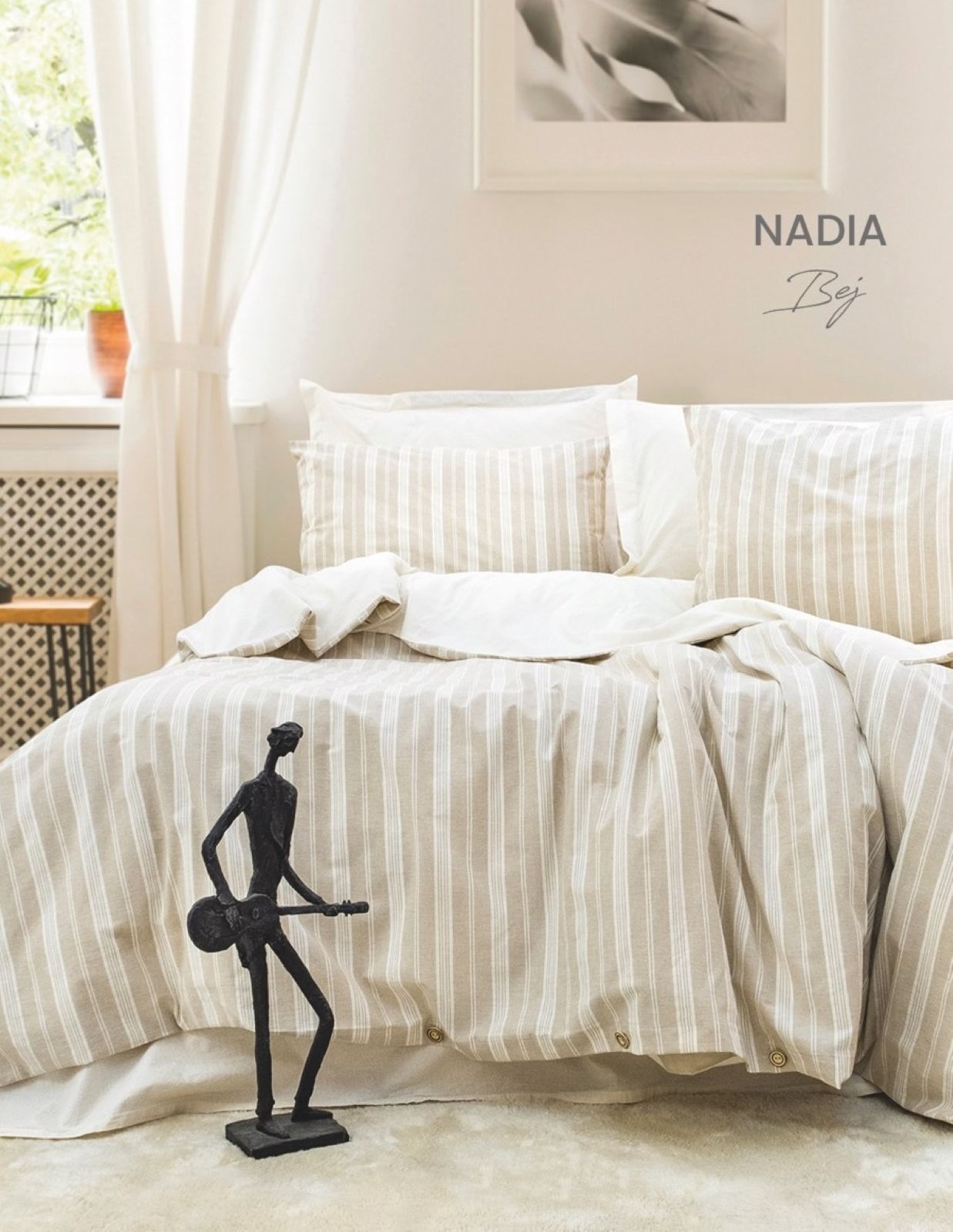 Postilna-bilyzna-Saheser-Nadia-bej-yevro-200h220 Постільна білизна Nadia bej євро 200х220, 30323
