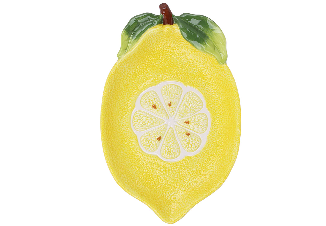 928_104 Блюдо керамічне Lemon 31*19.5*3см, 928-104