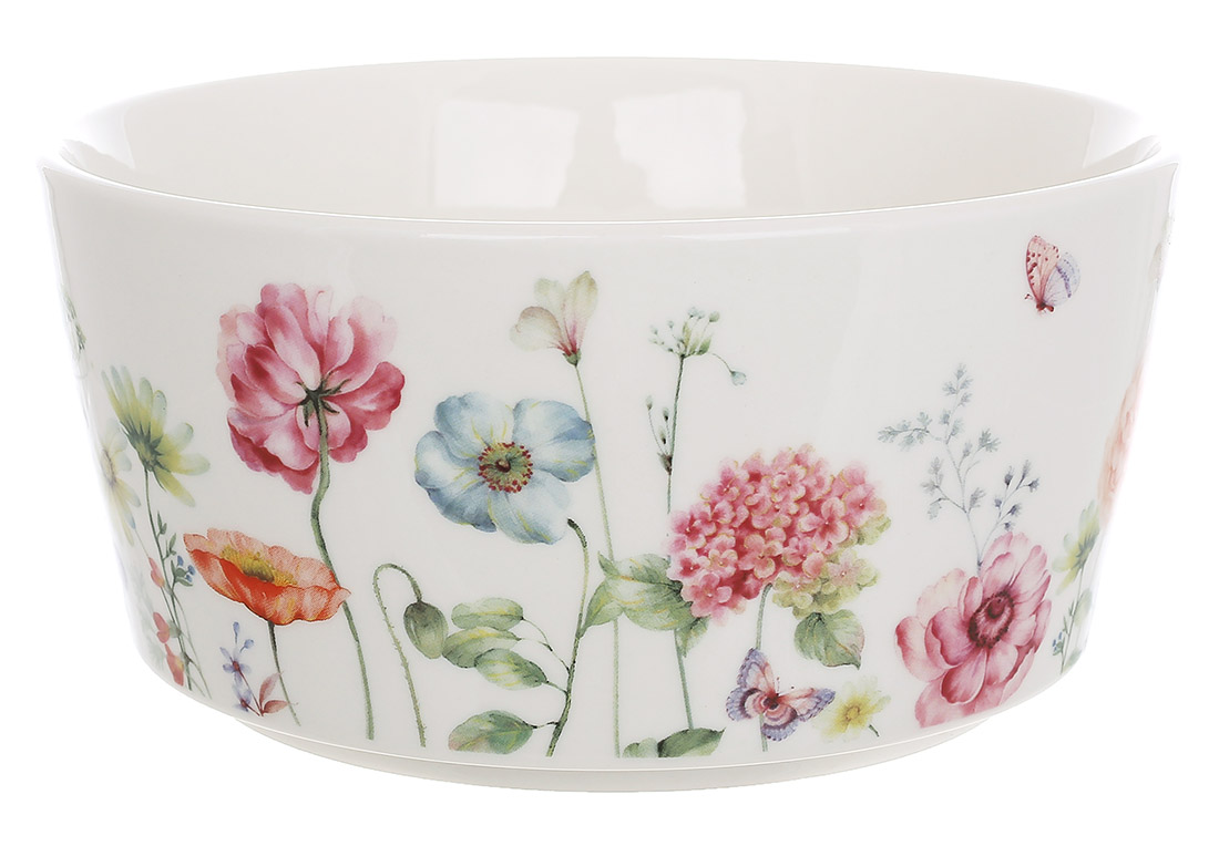 K041 Салатник порцеляновий (2шт) Flower Garden 800мл, K041