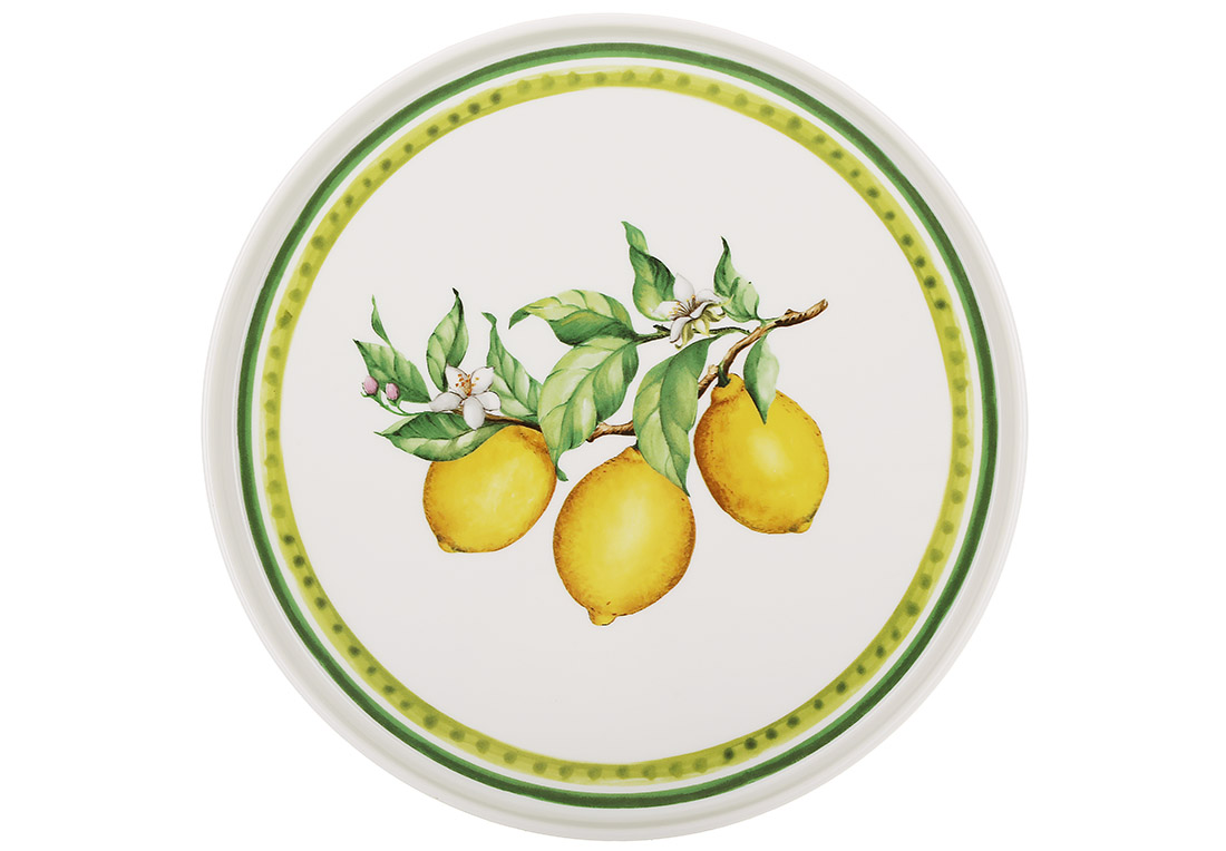 K112 Набір з 3х тарілок порцелянових Sicilian Lemon D25см, K112