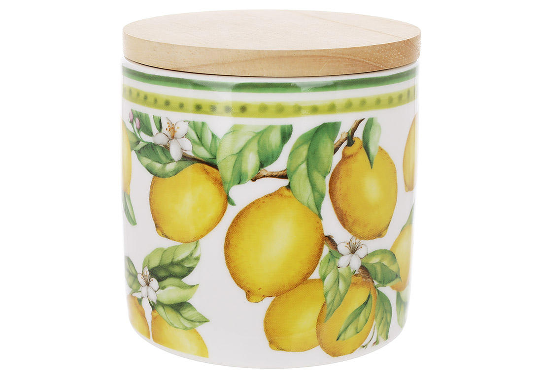 K114 Банка порцелянова для зберігання Sicilian Lemon 460мл, K114