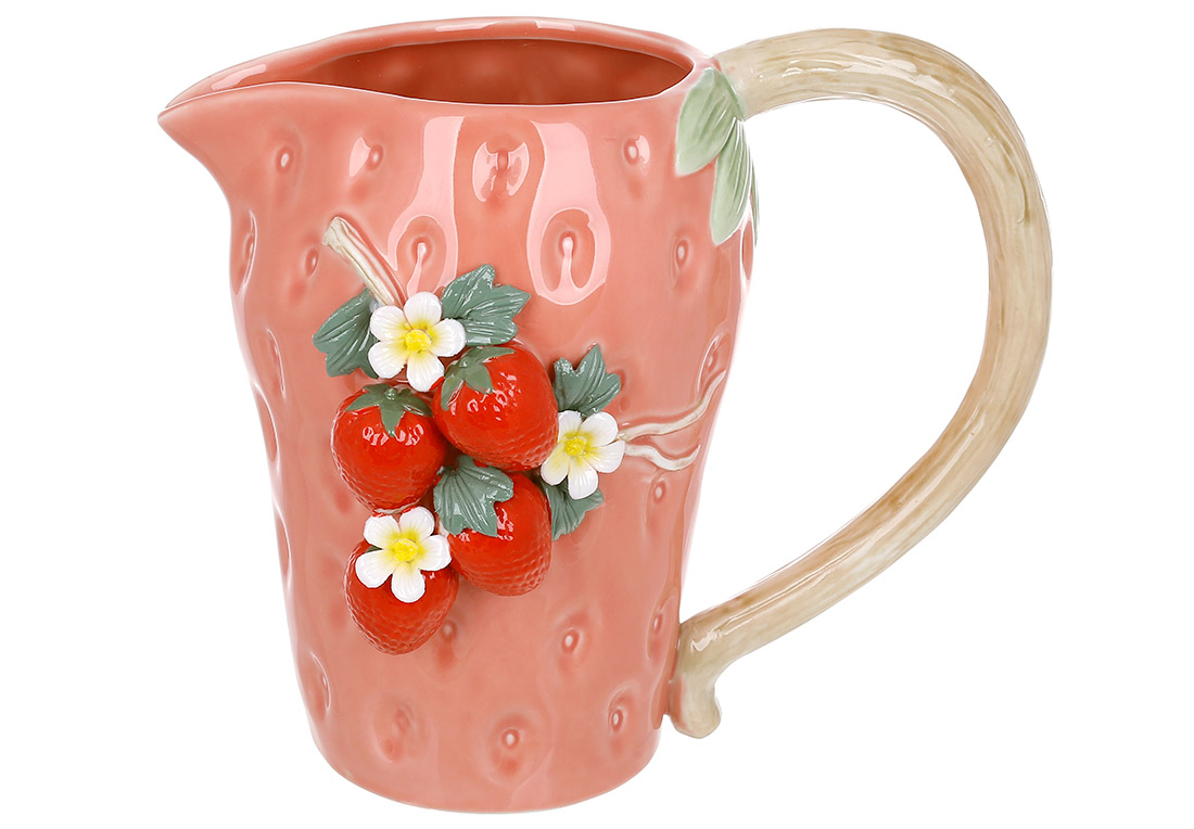 457_357 (1) Ваза - глечик порцеляновий Strawberry 26см, 457-357