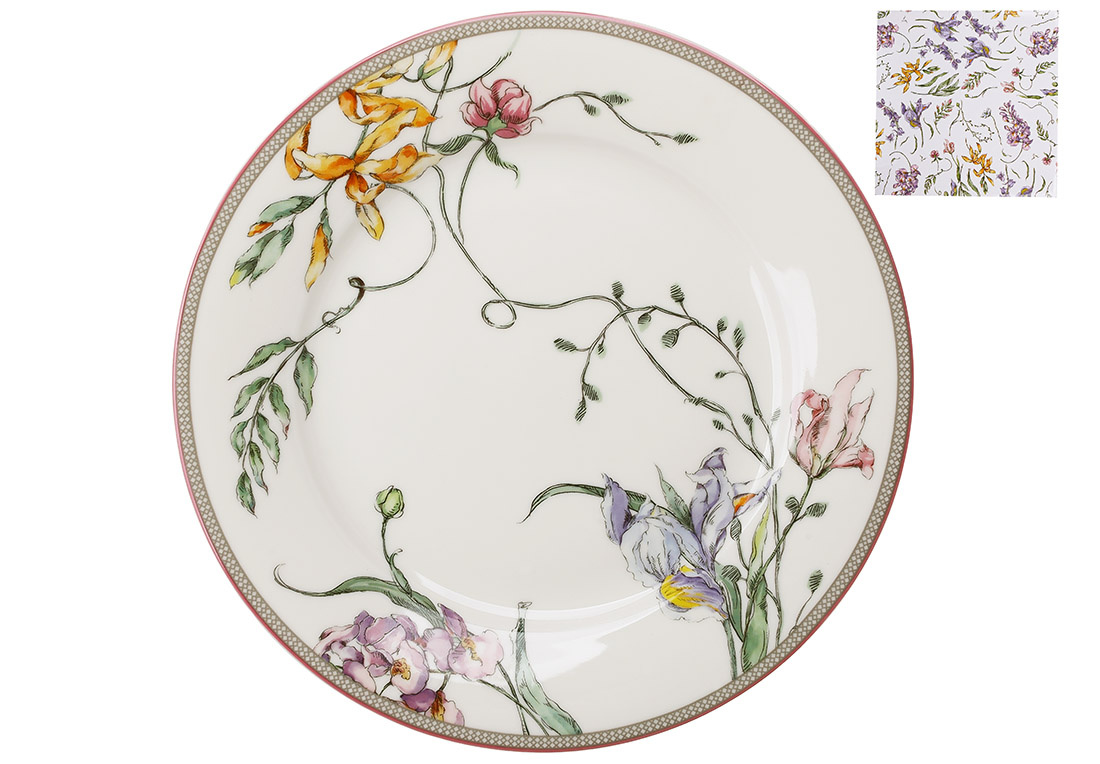 498_339 Набір з 2х порцелянових тарілок D20.5см Wisteria Garden, 498-339