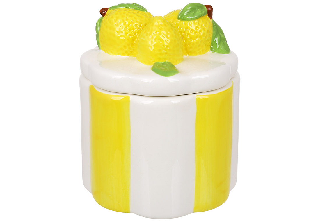 304_055 Банка керамічна 12см Lemon, 304-055