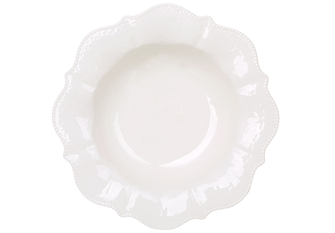 988_559 Набір з 2х тарілок порцелянових супових 22.7см Fleur Blanche, 988-559