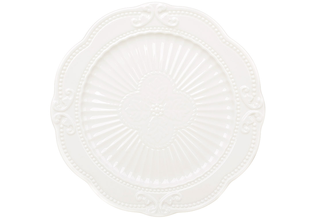 988_573 Набір з 2х тарілок порцелянових 25.5см Elegance White, 988-573