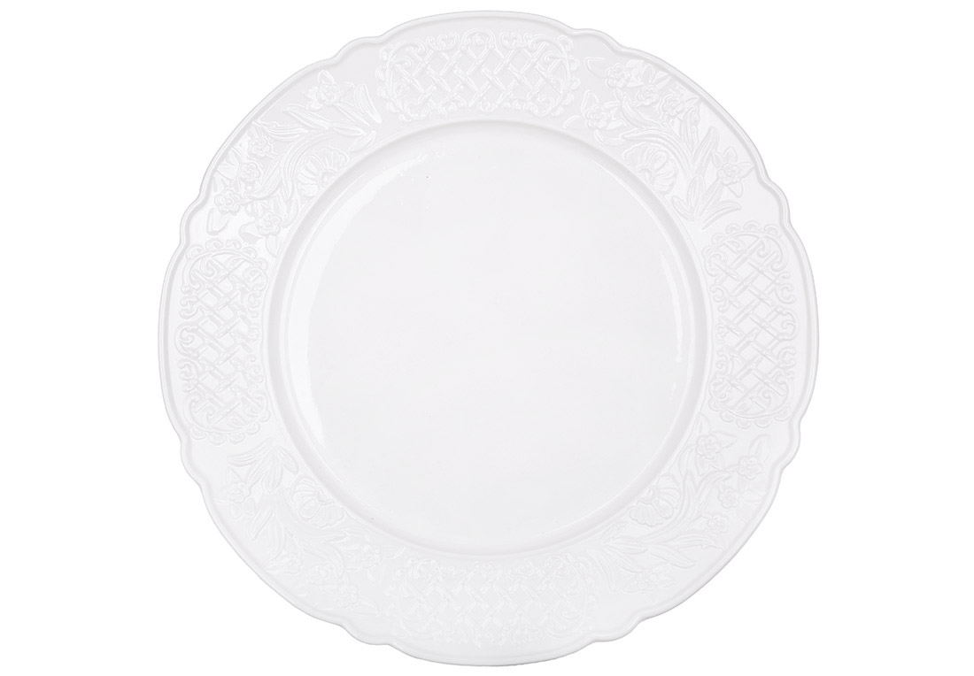 988_580 Набір з 4х тарілок порцелянових 25.5см Lace Garden, 988-580
